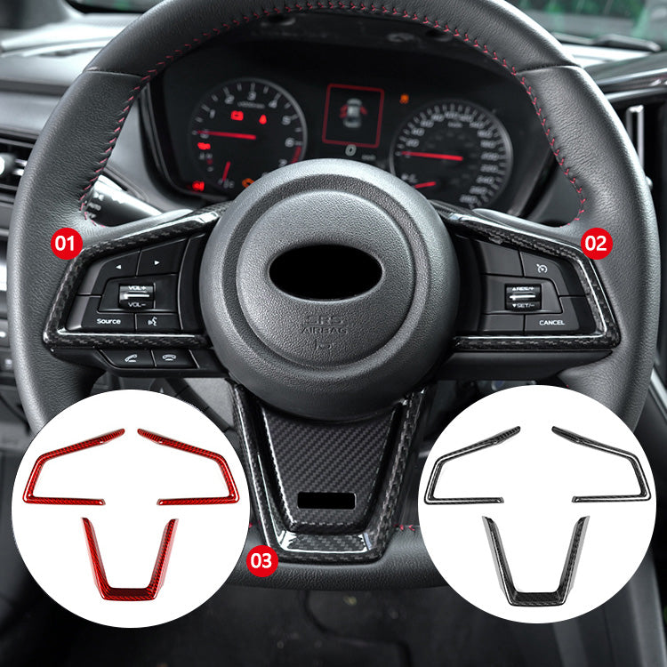 2022-26 Subaru WRX VB Carbon Fiber Steering Wheel Trims