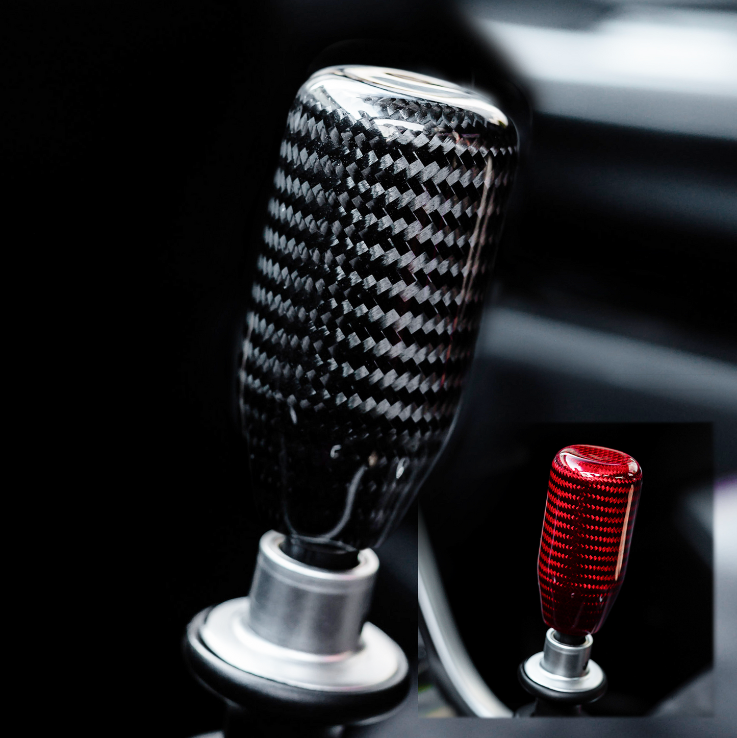 Carbon Fiber Handle Shift Knob – Fits Subaru WRX / STI / BRZ - M12x1.25