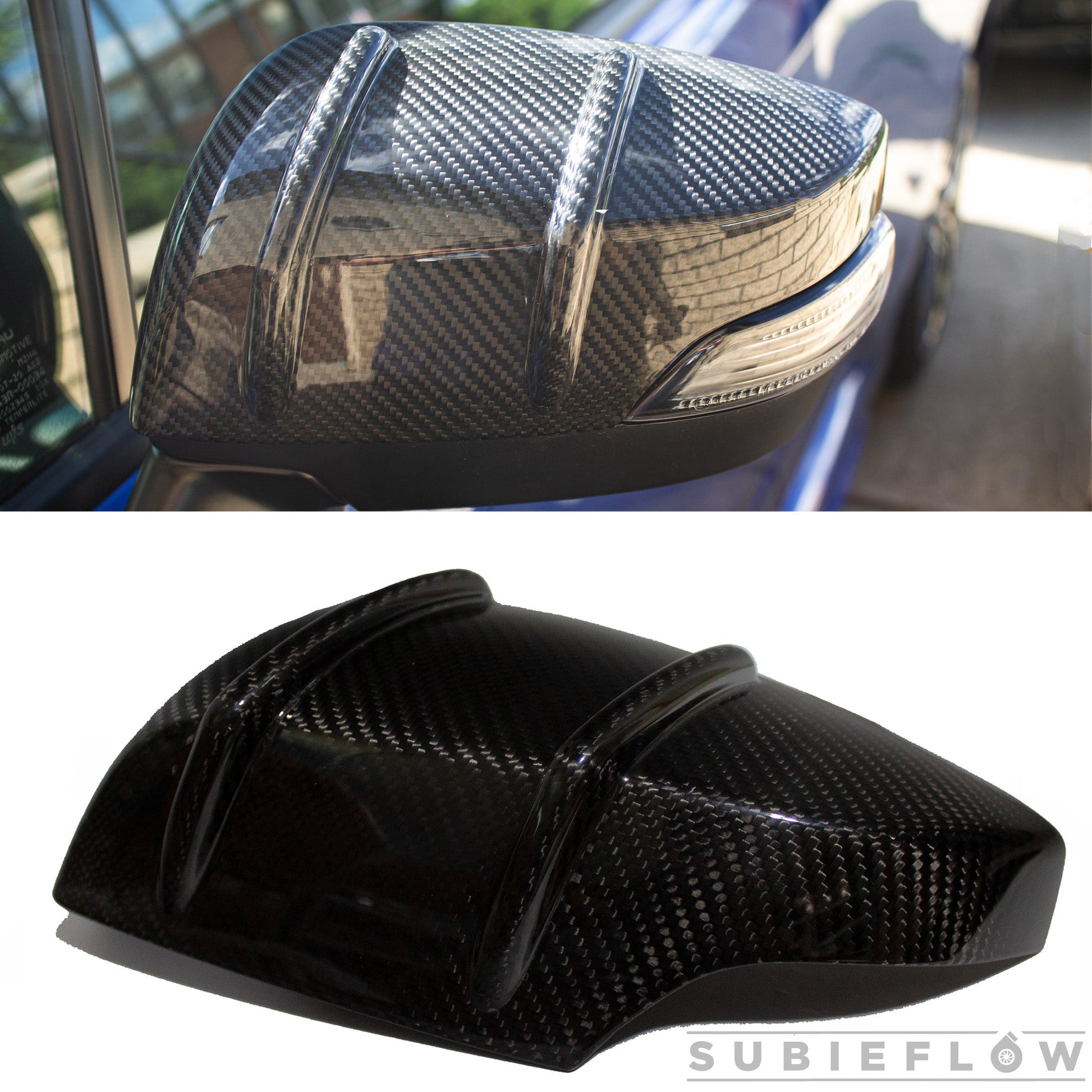 2015-21 RA-R Style Carbon Fiber Mirror Covers - SubieFlow