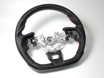 2022-25 WRX Carbon Fiber D-Shape Steering Wheel - SubieFlow